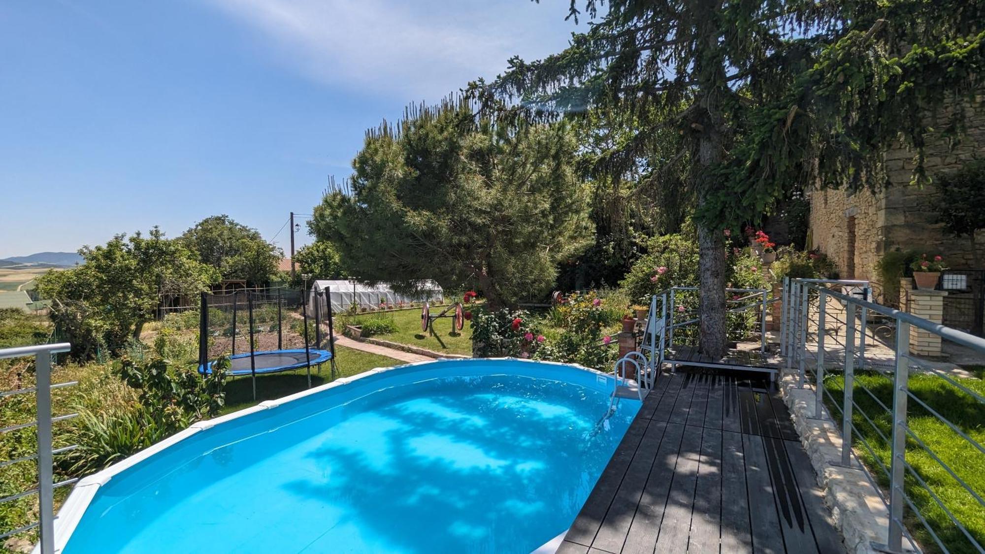 Casa Albaitar Con Piscina Y Sala De Juegos Azcona Dış mekan fotoğraf