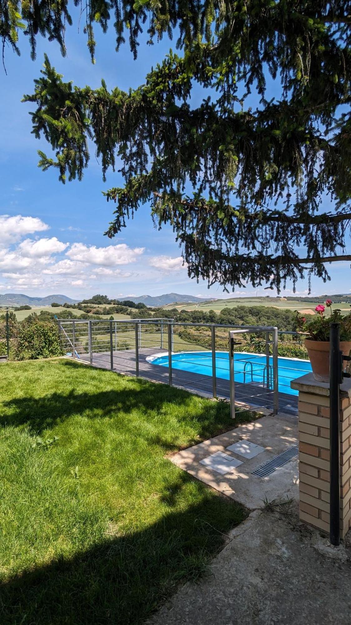 Casa Albaitar Con Piscina Y Sala De Juegos Azcona Dış mekan fotoğraf